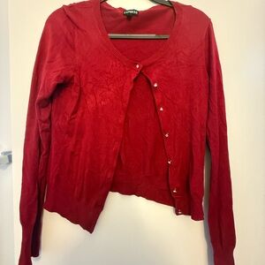 Express Vibrant Red Knitwear